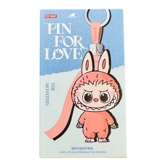 Labubu THE MONSTERS Pin for Love Series-Vinyl Plush Pendant Blind Box (N-Z) NIB - Picture 1 of 7